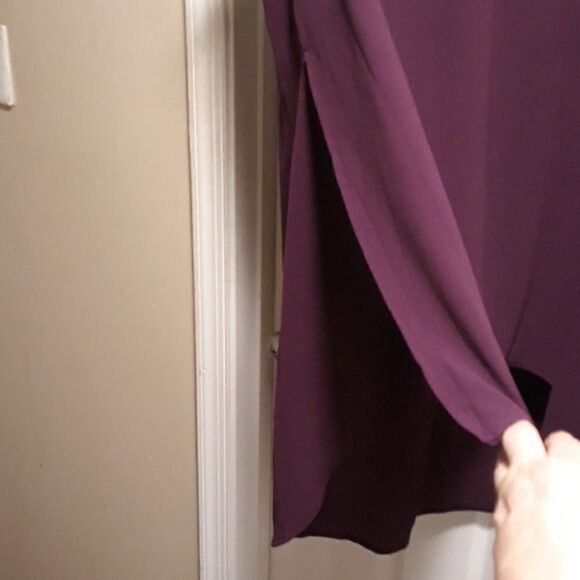 Nwt Ashley Stewart long top plum sz.14/16 - Picture 3 of 7
